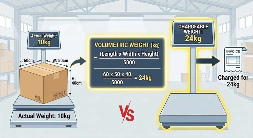 Calculate Volumetric Weight (Air & Express)
