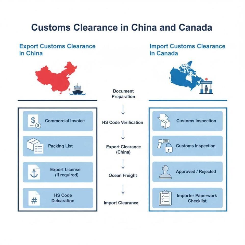 Customs Clearance in China and Canada
