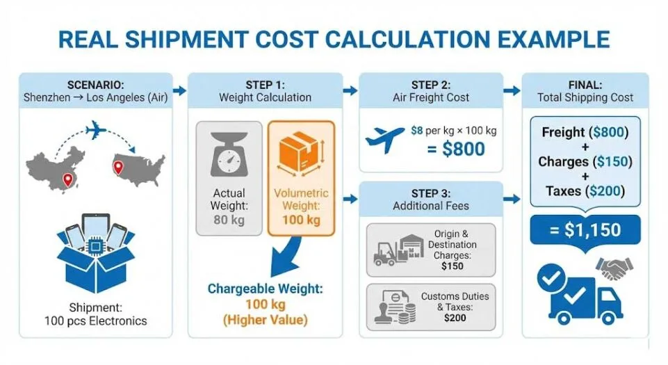 Example: Full Calculation for a Real Shipment