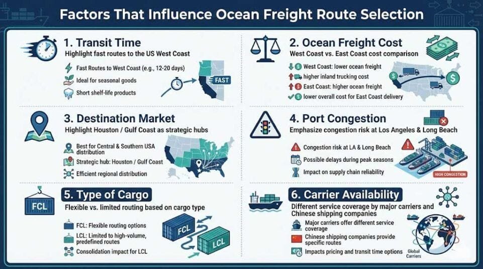 Factors That Influence Route Selection
