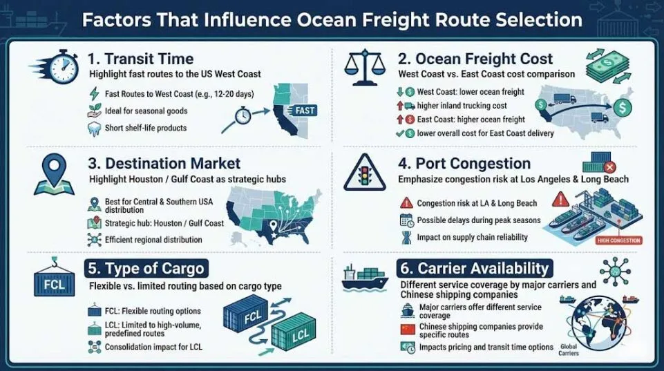 Factors That Influence Route Selection