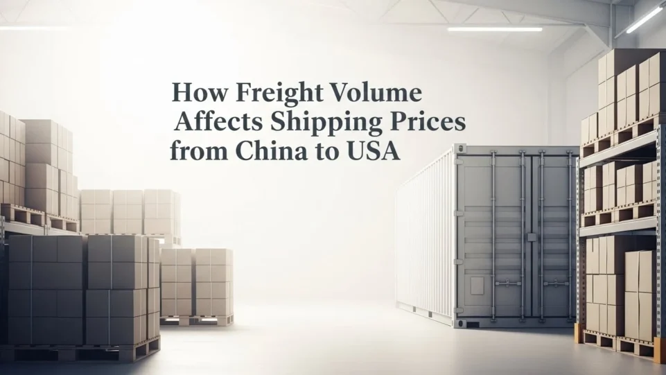 How Freight Volume Affects Shipping Prices from China to USA
