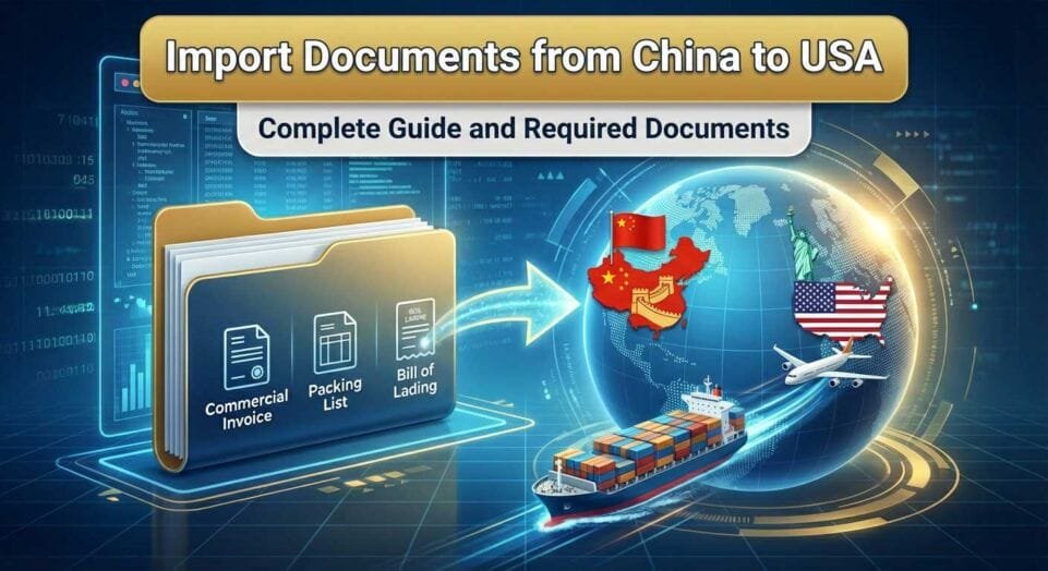 Import Documents from China to USA