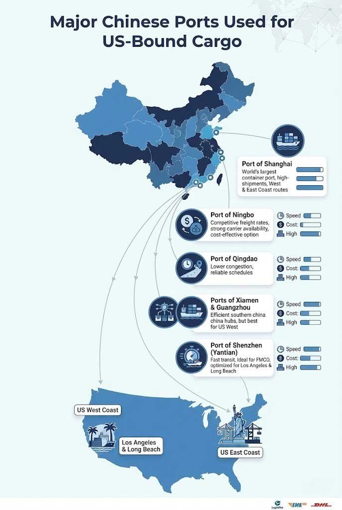 Overview of Shipping Routes from China to the USA