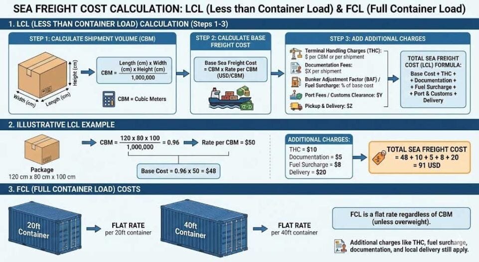 Sea Freight Cost Breakdown