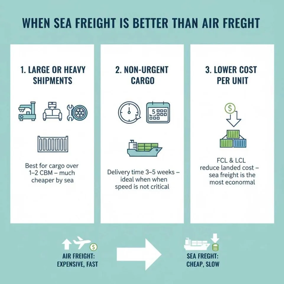 Sea Freight Is Better Than Air Freight
